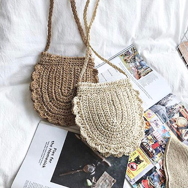 Rattan Lace Beach Bag - Boho Bug