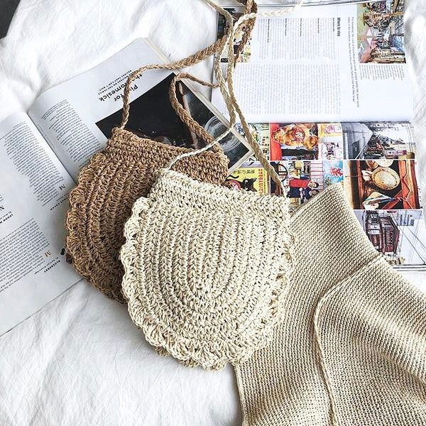 Rattan Lace Beach Bag - Boho Bug