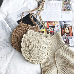 Rattan Lace Beach Bag - Boho Bug