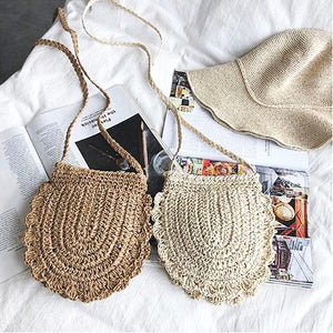 Rattan Lace Beach Bag - Boho Bug