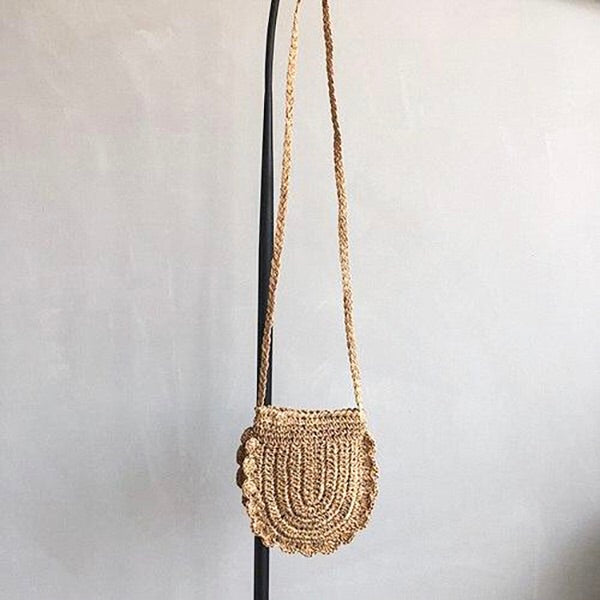 Rattan Lace Beach Bag - Boho Bug