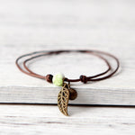 Leaf-Charm Bracelet - Boho Bug