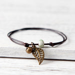 Leaf-Charm Bracelet - Boho Bug