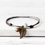 Leaf-Charm Bracelet - Boho Bug