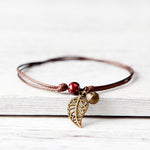 Leaf-Charm Bracelet - Boho Bug