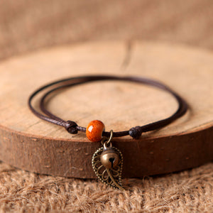 Leaf-Charm Bracelet - Boho Bug
