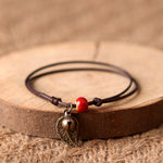 Leaf-Charm Bracelet - Boho Bug