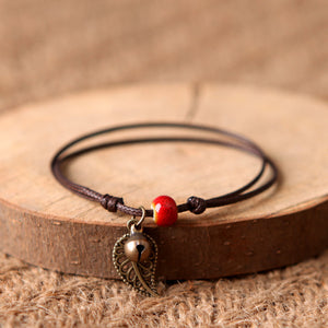 Leaf-Charm Bracelet - Boho Bug