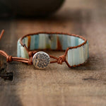 Natural Amazonite Bracelet - Boho Bug