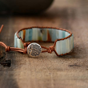 Natural Amazonite Bracelet - Boho Bug