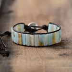 Natural Amazonite Bracelet - Boho Bug