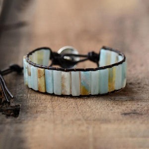 Natural Amazonite Bracelet - Boho Bug