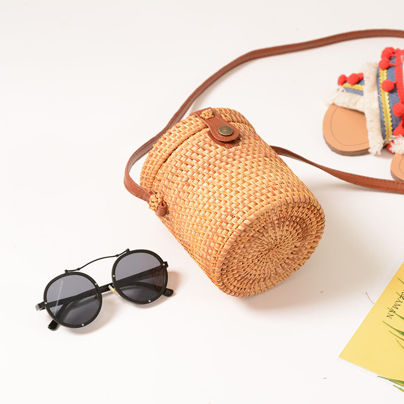 Bali Rattan Shoulder Bag - Boho Bug